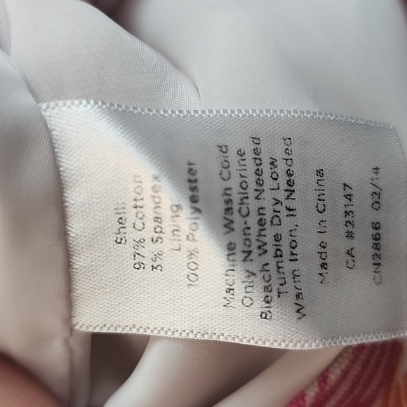 Talbots Floral Pink Skirt Size 10 - Picture 5 of 5